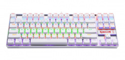 Teclado Mecánico Redragon Kumara White Rainbow